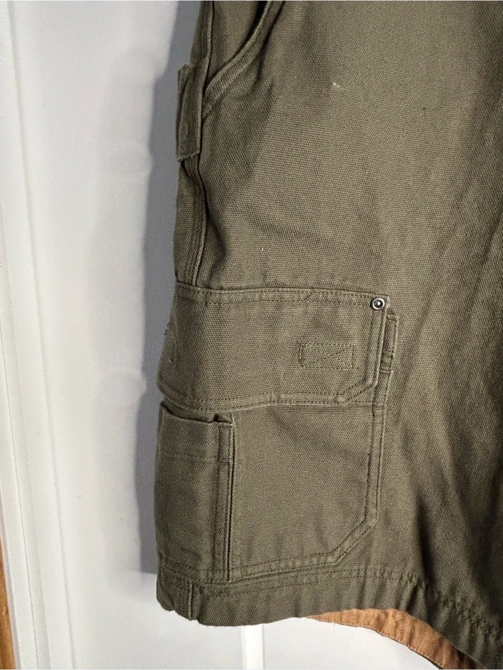 Duluth Trading Co Men’s 46 Fire Hose‎ 11” Cargo Shorts Olive New With Tags 4887